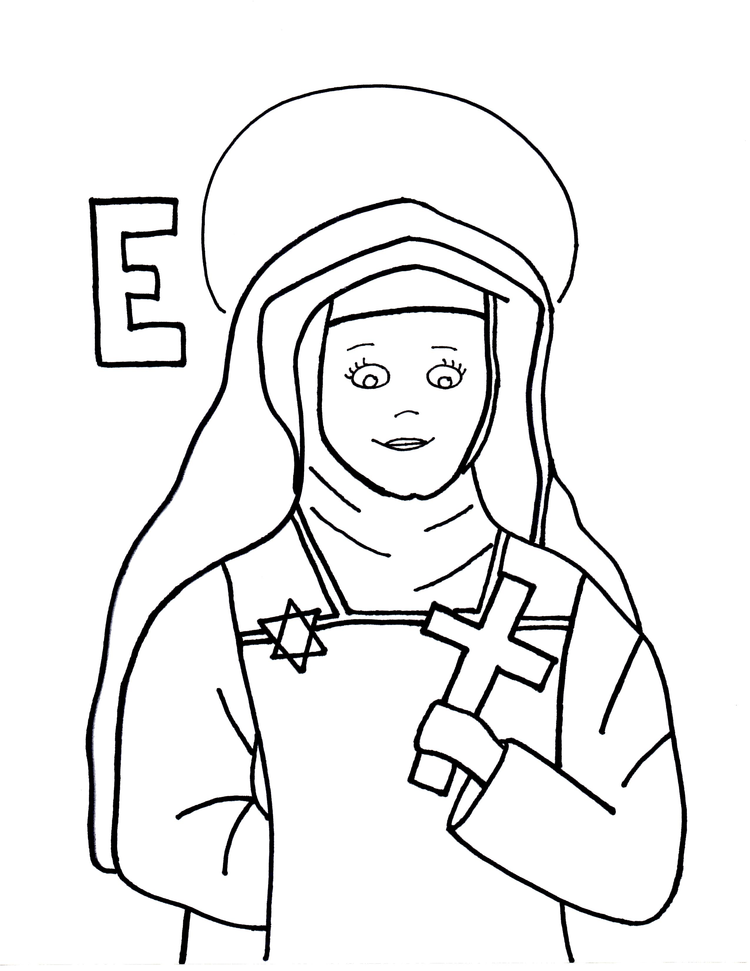 saint elizabeth ann seton coloring pages - photo #9